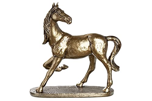 GILDE Skulptur Figur - Wildpferd bronzefarben - Höhe 24 cm Breite: 25 cm 36906 von GILDE