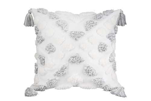 GILDE Stoff Kissen Iriba mit 4 Quasten VE 2 51370 von GILDE