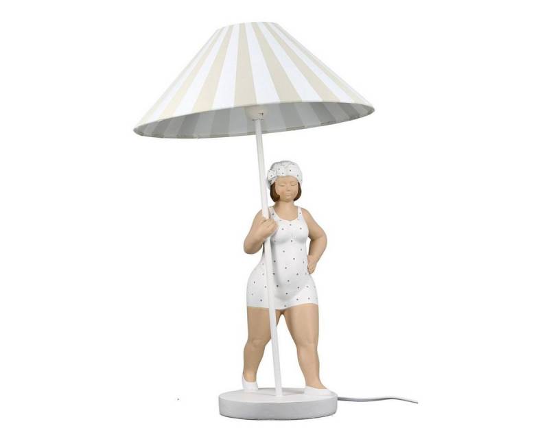 GILDE Tageslichtlampe Tischlampe Becky die Badendame in schwarz oder rot oder grau von GILDE