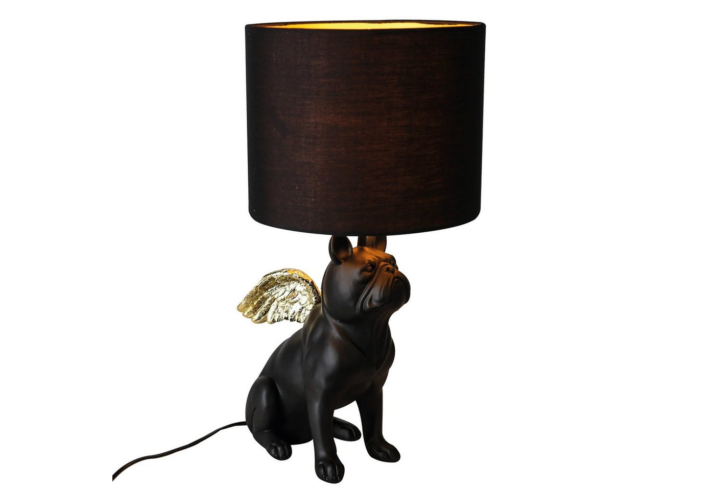 GILDE Tischleuchte GILDE Lampe Flying Bulli - schwarz - H. 55cm x D. 26cm GILDE Tischleuchte GILDE Lampe Flying Bulli - schwarz - H. 55cm x D. 26cm von GILDE