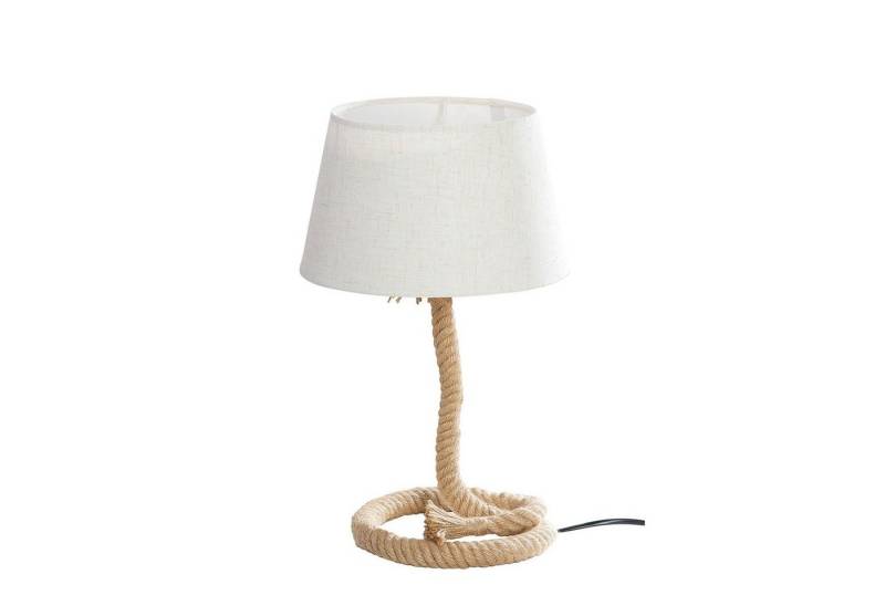 GILDE Tischleuchte GILDE Lampe Tau-Design - creme-naturfarben - H. 40cm x D. 24cm von GILDE