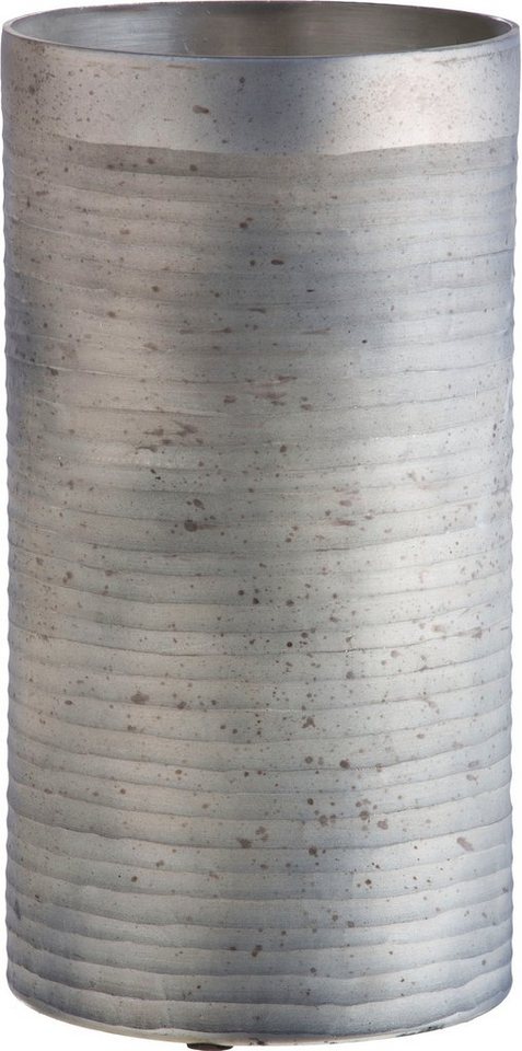 GILDE Tischvase Champs mit Rillenstruktur, Höhe ca. 31 cm (1 St), dekorative Vase aus Glas, Blumenvase von GILDE