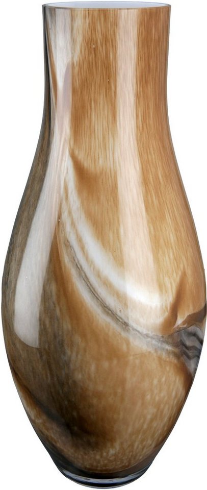 GILDE Tischvase Draga, Höhe ca. 40 cm (1 St), dekorative Vase aus Glas, Blumenvase von GILDE