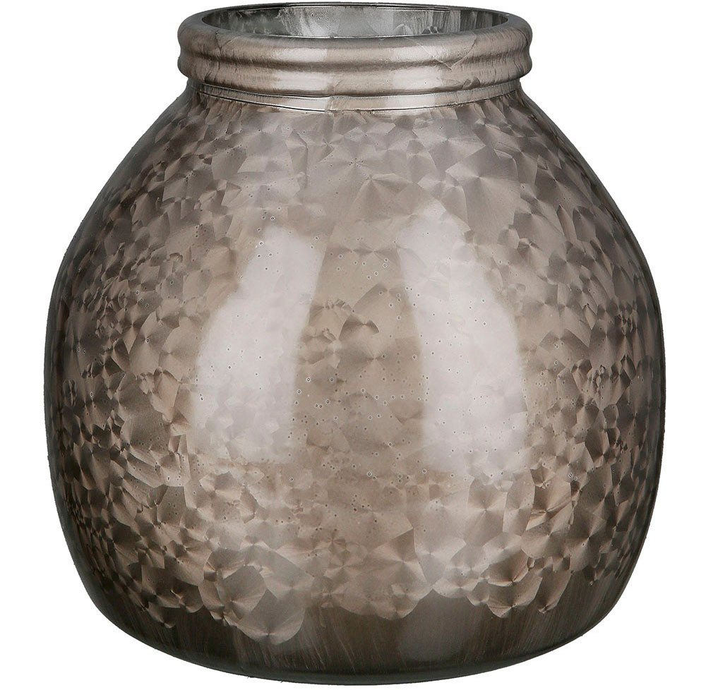 GILDE Tischvase Vase Montana, bauchig, aus Glas, Höhe ca. 20 cm (1 St), Europäische Herstellung, aus recyceltem Material von GILDE