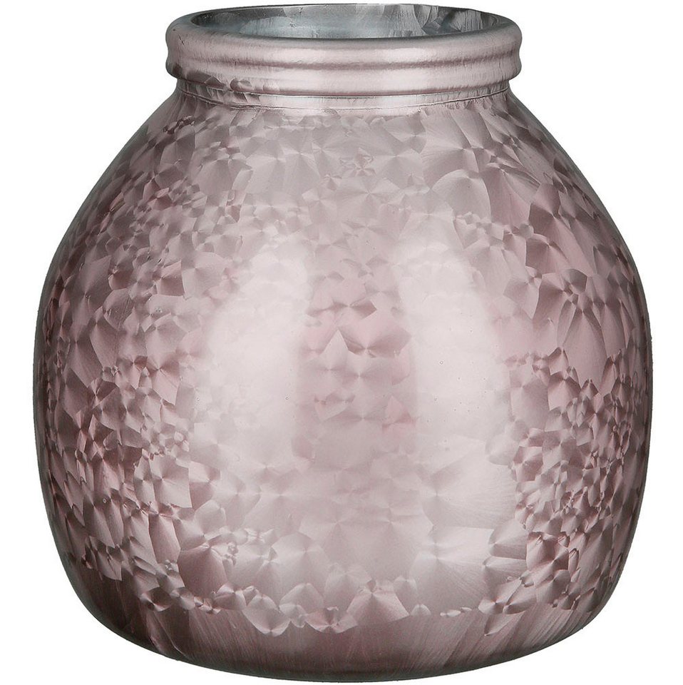 GILDE Tischvase Vase Montana, bauchig, aus Glas, Höhe ca. 20 cm (1 St), Europäische Herstellung, aus recyceltem Material von GILDE