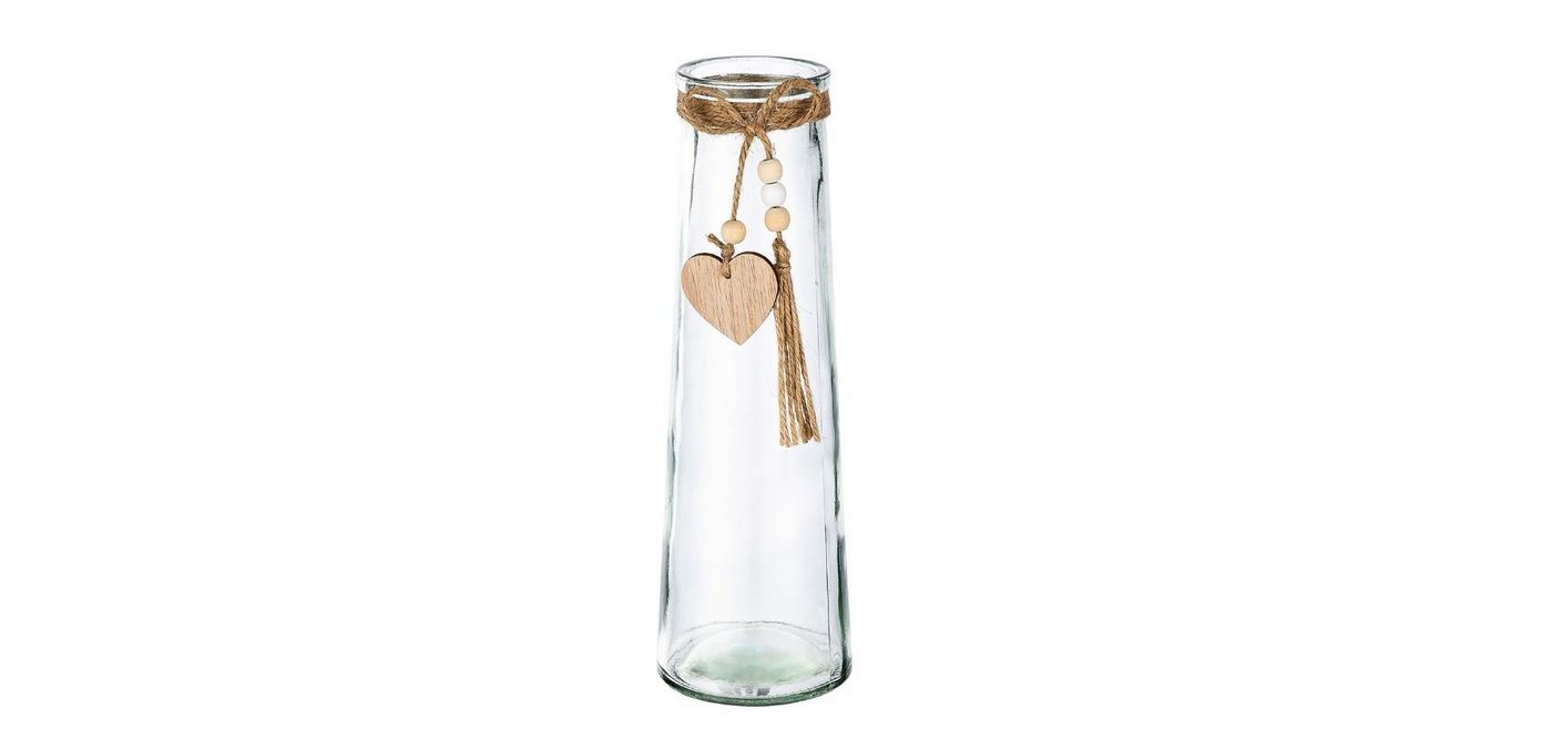 GILDE Tischvase Vase Vidro, Herz, Glas, 34,5cm Höhe von GILDE