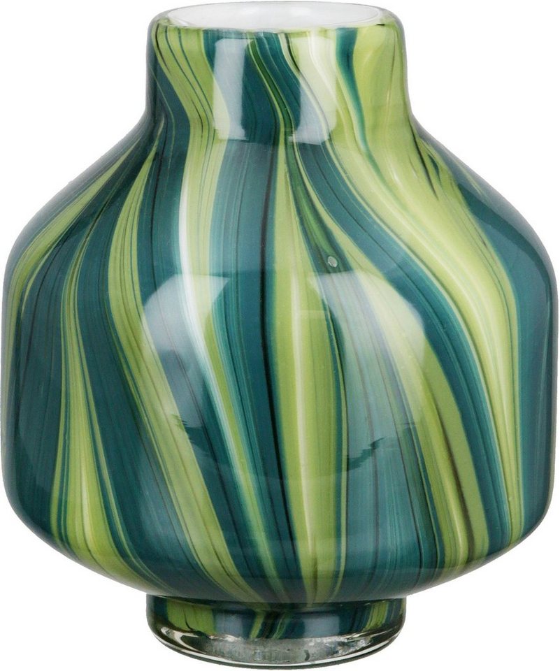 GILDE Tischvase Verdo, Höhe ca. 16 cm (1 St), dekorative Vase aus Glas, Blumenvase von GILDE
