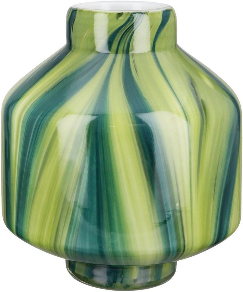 GILDE Tischvase Verdo, Höhe ca. 22 cm (1 St), dekorative Vase aus Glas, Blumenvase von GILDE