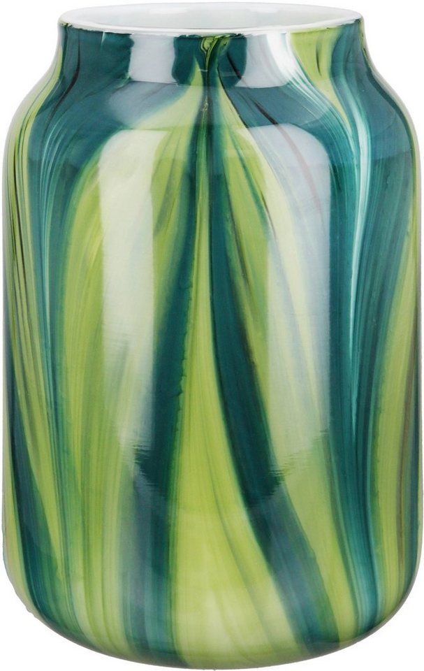 GILDE Tischvase Verdo, Höhe ca. 23,5 cm (1 St), dekorative Vase aus Glas, Blumenvase von GILDE