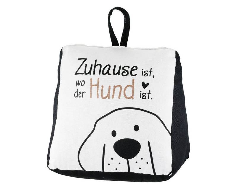 GILDE Türstopper Türstopper Hundebande Dreieck Zuhause Hund Spruch (1 St) von GILDE