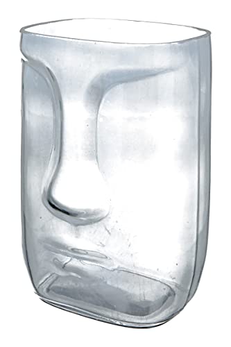 GILDE Vase Face Glas grau 40639 von Casablanca modernes Design