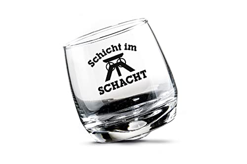 GILDE Wackelglas Schicht im Schacht 2er-Set 46979 von GILDE