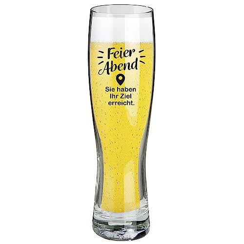 GILDE Weizenbierglas Feierabend 500ml 46754 von GILDE