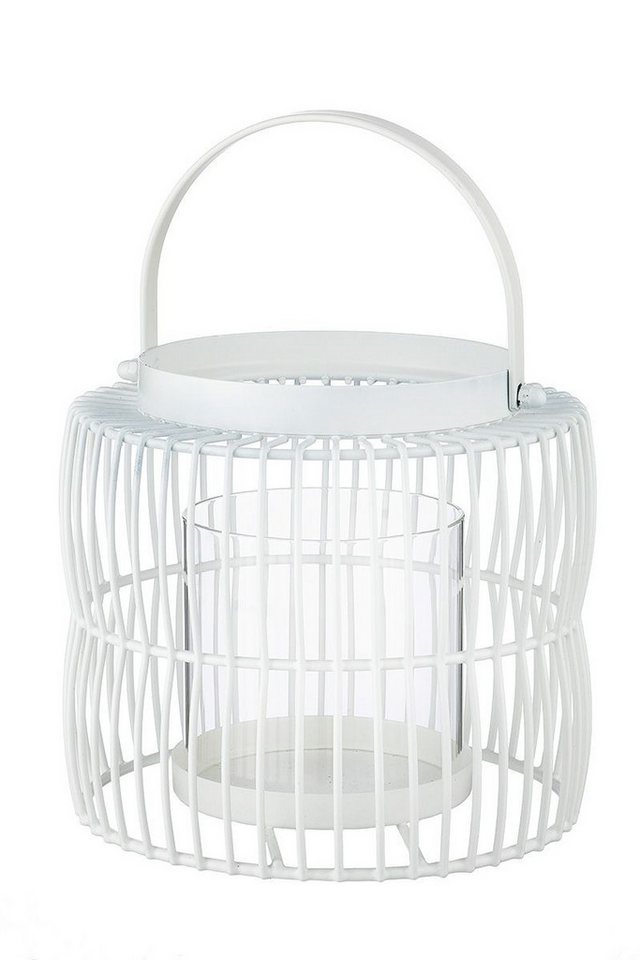GILDE Windlicht Windlicht "Stage" weiß 23cm GILDE Windlicht Windlicht "Stage" weiß 23cm von GILDE