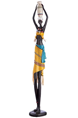 GILDE große Moderne Dekofigur Skulptur Afrikanerin XXL - afrikanische Deko aus Kunstharz - Afrika Style - Höhe 89 cm GILDE große Moderne Dekofigur Skulptur Afrikanerin XXL - afrikanische Deko aus Kunstharz - Afrika Style - Höhe 89 cm von GILDE