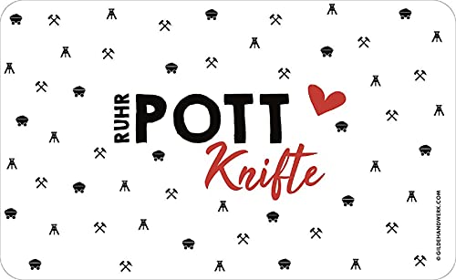Gilde - 49901 - Frühstücksbrettchen, Ruhrpott Knifte, Resopal, 23,5cm x 14,5cm, weiß Gilde - 49901 - Frühstücksbrettchen, Ruhrpott Knifte, Resopal, 23,5cm x 14,5cm, weiß von GILDE