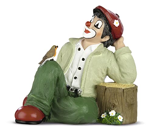 Gildeclown Figur Eine kleine Auszeit - Dekofigur und Sammlerstück handgefertigt - Lieferung im Geschenkkarton - Mehrfarbig Höhe 10 cm von GILDE