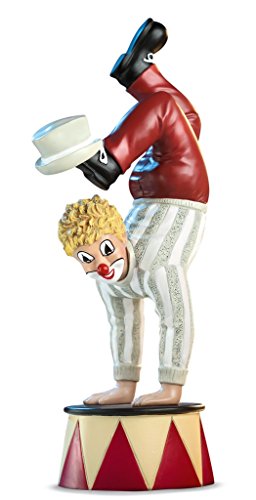 Gildeclown Gilde Deko Figur Clown - Artist im Zirkus - kleine Skuptur zum Sammlen Dekoration Vitrine Wohnzimmer - Mehrfarbig - Höhe 19 cm von GILDE