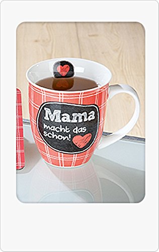 Kaffeebecher Mama rot von GILDE