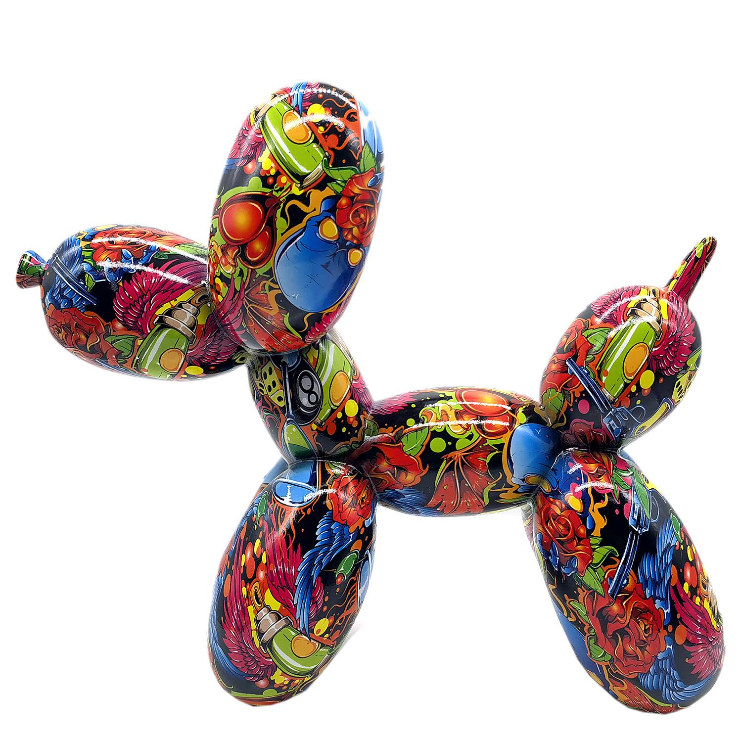 Skulptur Ballon Hund Street Art von GILDE
