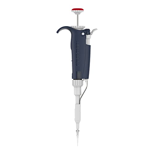 Gilson CF-0610 Pipetman L P10L Einkanalpipette mit Metallabwerfer, 10µl, Rot/Blau von Gilson