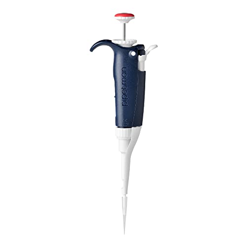 Gilson CF-0613 Pipetman P10L Einkanalpipette mit Plastikabwerfer, 10µl, Rot/Blau von Gilson