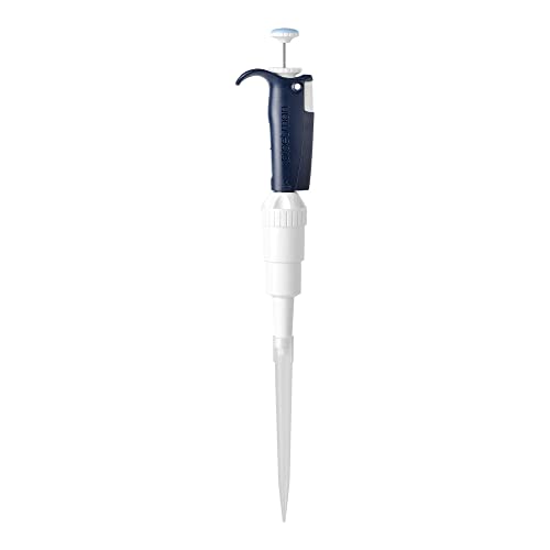 Gilson CF-0643 Pipetman P10ml Einkanalpipette mit Plastikabwerfer, 10000µl, Hellblau/Blau von GILSON