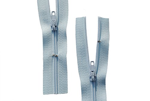GIM Reißverschluss hellblau 120 cm für Bettwäsche Kopfkissen Bettbezüge schließbare Länge von GIM