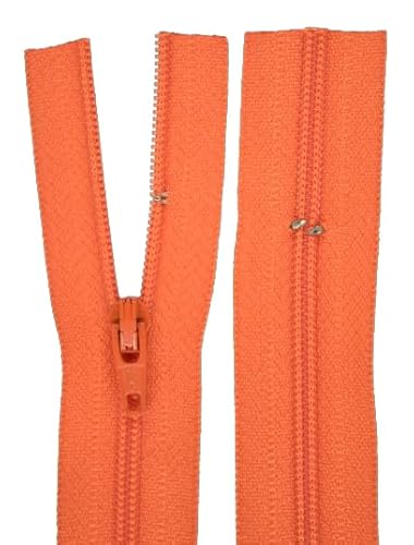 MIG Reißverschluss orange für Bettwäsche Kopfkissen Bettbezüge schließbare Länge 135 cm von GIM