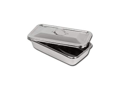 GIMA 26605 Instrumentenschale mit Deckel, 223 mm x 126 mm x 45 mm, Edelstahl GIMA 26605 Instrumentenschale mit Deckel, 223 mm x 126 mm x 45 mm, Edelstahl von GIMA