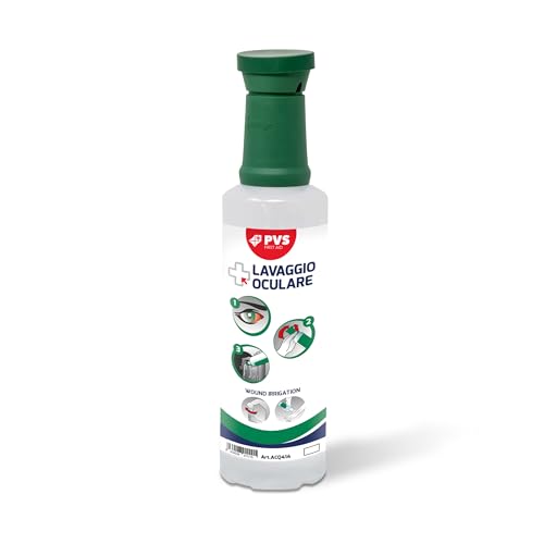 GIMA Sterile solution Sterile Notfall-Augenspüllösung, 2er Pack (2 x 500 ml) von GIMA