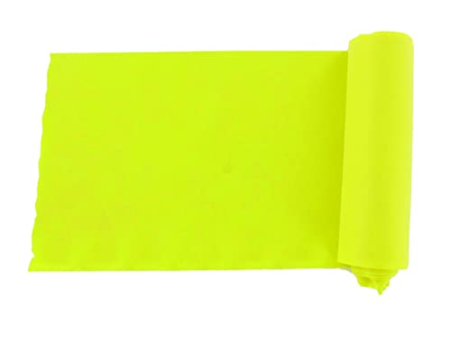 GIMA - Widerstandsband/Gummiband für Die Rehabilitation, Farbe Gelb x-Licht, Größe 5, m x 14 cm x 0, 20 mm, latexfrei von GIMA
