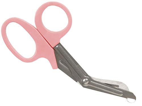 GiMa 20584 Edelstahl Utility und Bandage Scheren, 19 cm Länge, Pink (10 Stück) von GIMA