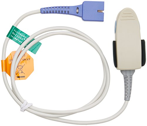 GiMa 35262 Sensoren wiederverwendbar Nellcor oxitech SPO2-Finger, Erwachsene, Kabel 0.09 m von GIMA