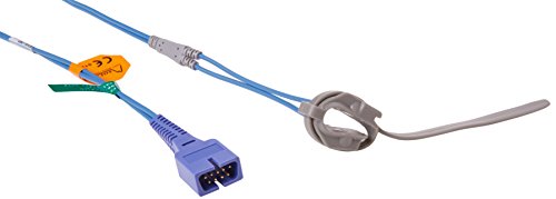 GiMa 35265 Sensoren wiederverwendbar Nellcor oxitech SPO2-A Stirnband, Erwachsene/Baby, Kabel 0.09 m von GIMA