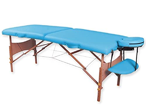 GiMa 44002 Massageliege aus Holz A 2 Abschnitte, türkis von GIMA