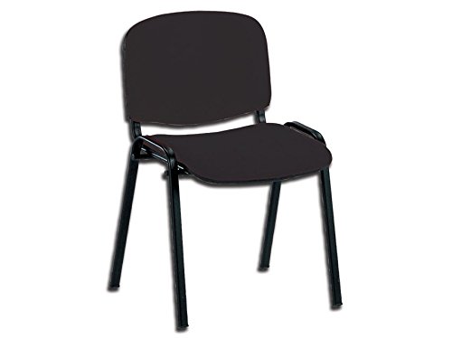 GiMa 45035 Stuhl ISO, Kunstleder, Schwarz, 1 Stück von GIMA