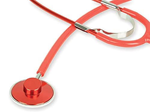 Gima - Einkopf-Stethoskop TRAD COLOR, Erwachsene, Y Farbe Rot, Pavillon Ø 43,5 mm, Latexfrei, CE-Medizinprodukt von GIMA