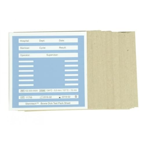 Gima 35950 Paket Test Bowie und Dick, 20 Stück Gima 35950 Paket Test Bowie und Dick, 20 Stück von GIMA