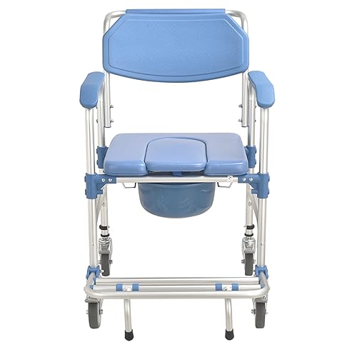Gima - Bequemer Rollstuhl aus Aluminiumlegierung mit eloxierter Oberfläche, blau, 43196 von GIMA