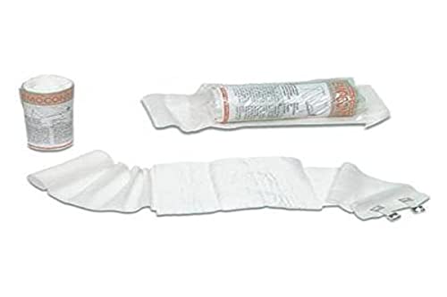 Gima - Emocontrol Antihämorrhagischer Verband, Elastischer Verband für Wunden und kleine Blutungen, Maße 4,5 m x 10 cm, mit einer 10 x 10 cm Unterlage und 2 Clips, 1 Stück. von GIMA