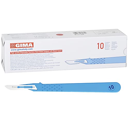 GIMA - Sterile Einweg-Skalpelle, Standardmodell, Nr. 10, 10er-Pack, 27060 GIMA - Sterile Einweg-Skalpelle, Standardmodell, Nr. 10, 10er-Pack, 27060 von GIMA