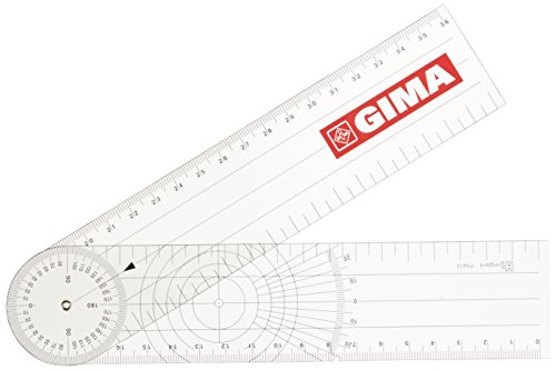 Gima - Orthopädisches Goniometer, aus Kunststoff, Größe 205 x 45 mm von GIMA