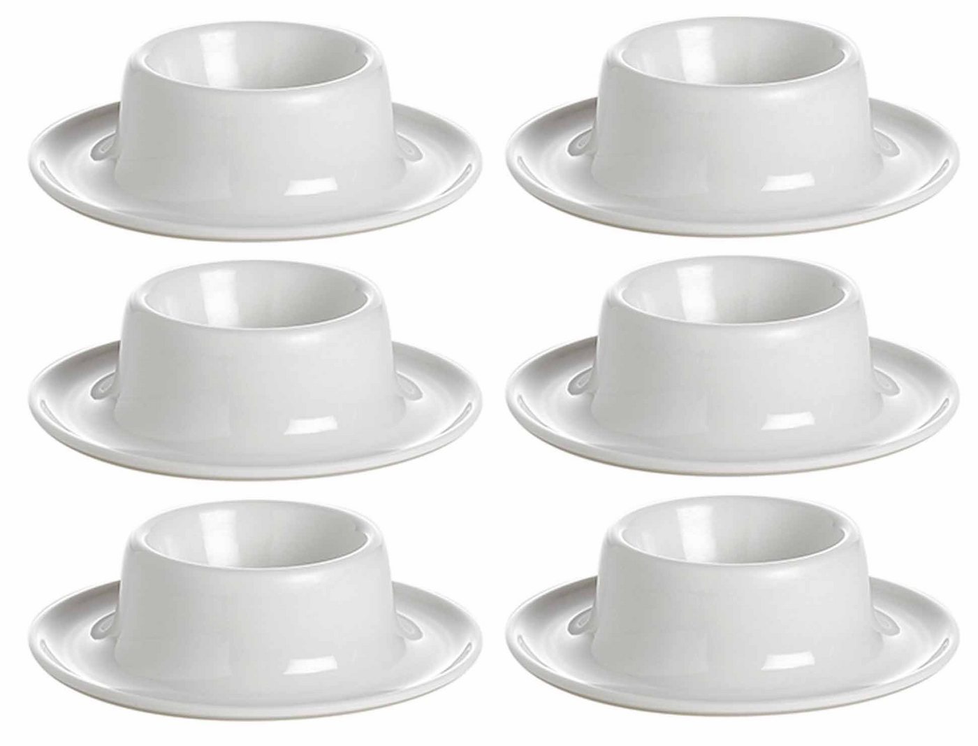 GIMEX Eierbecher Eierbecher Weiss Melamin 6er Set, (6-tlg) von GIMEX