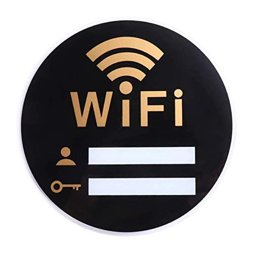 Acryl-WiFi-Schild | WiFi-Code-Schild | Verschleißfestes Acryl-WiFi-Code-Schilder selbstklebend Herbstkino Café Gimocool von GIMOCOOL