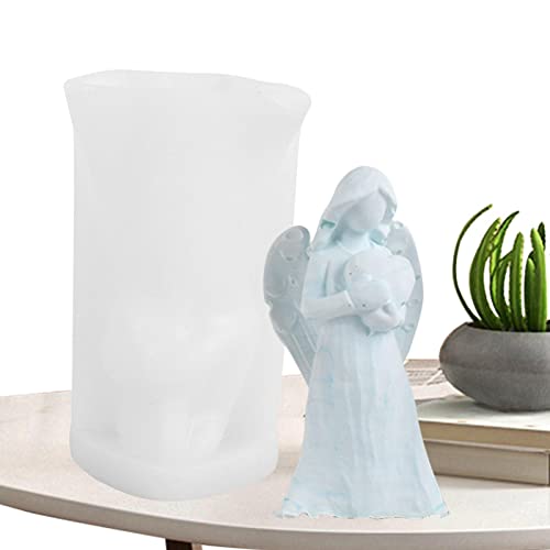 XGAGHB Engel Silikonform Kerze 3D Silikon Fondantform Kerzenform Gipsform-Kerzenform Silikon Kerzen für Duftkerze, Seife, Kuchendekoration XGAGHB Engel Silikonform Kerze 3D Silikon Fondantform Kerzenform Gipsform-Kerzenform Silikon Kerzen für Duftkerze, Seife, Kuchendekoration von XGAGHB