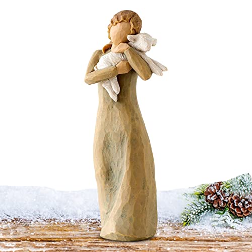 GIMOCOOL Krippen Figuren Set Ornamente, Harz Ornamente, Weihnachtskrippen-Harzfiguren, Hand Geschnitzte Skulptu Heimdekoration Geschenk Weihnachts Geschenk Handbemalte Krippenfiguren von GIMOCOOL