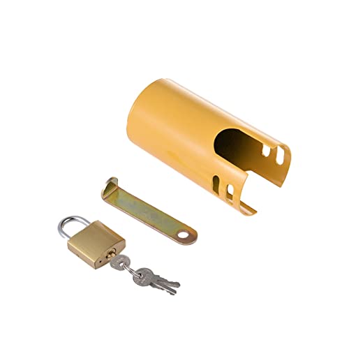 GIMOCOOL Outdoor Wasserhahn Sperren Schloss Lock Tap Schutzabdeckung Diebstahlsicherun Schutzhüllen Metallisches Eisen Multifunktionale Schloss Abdeckung Für Außenbereich Garten Küche von GIMOCOOL