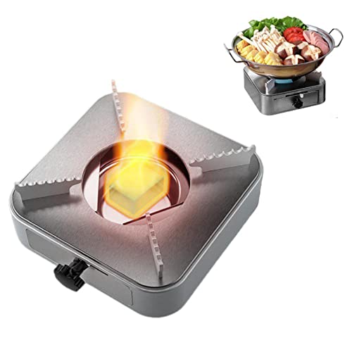 GIMOCOOL Spirituskocher mit Topf Campingkocher, Outdoor Edelstahl Alkoholkocher Pastenbrenner, Campingofen Spiritus Kocher Utensilien, Alkohol Herd Spiritusbrenner Schubladentyp für Camping Outdoor von GIMOCOOL