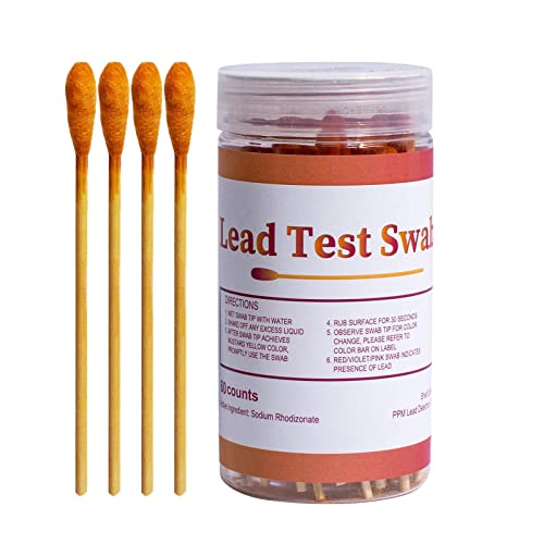 GIMOCOOL Testkit für Bleifarbe | 30-teiliges Blei-Testkit mit Teststäbchen,Schnelle Testergebnisse in 30 Sekunden, Blei-Teststreifen für alle lackierten Oberflächen, Keramik, Geschirr von GIMOCOOL